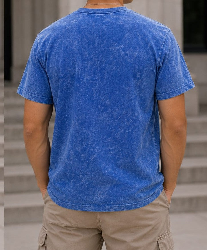 PLAIN ACID WASH T-SHIRT FOR BOYA AND GIRLS