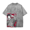 Not Zenin Acid Wash Anime Oversized T-Shirt