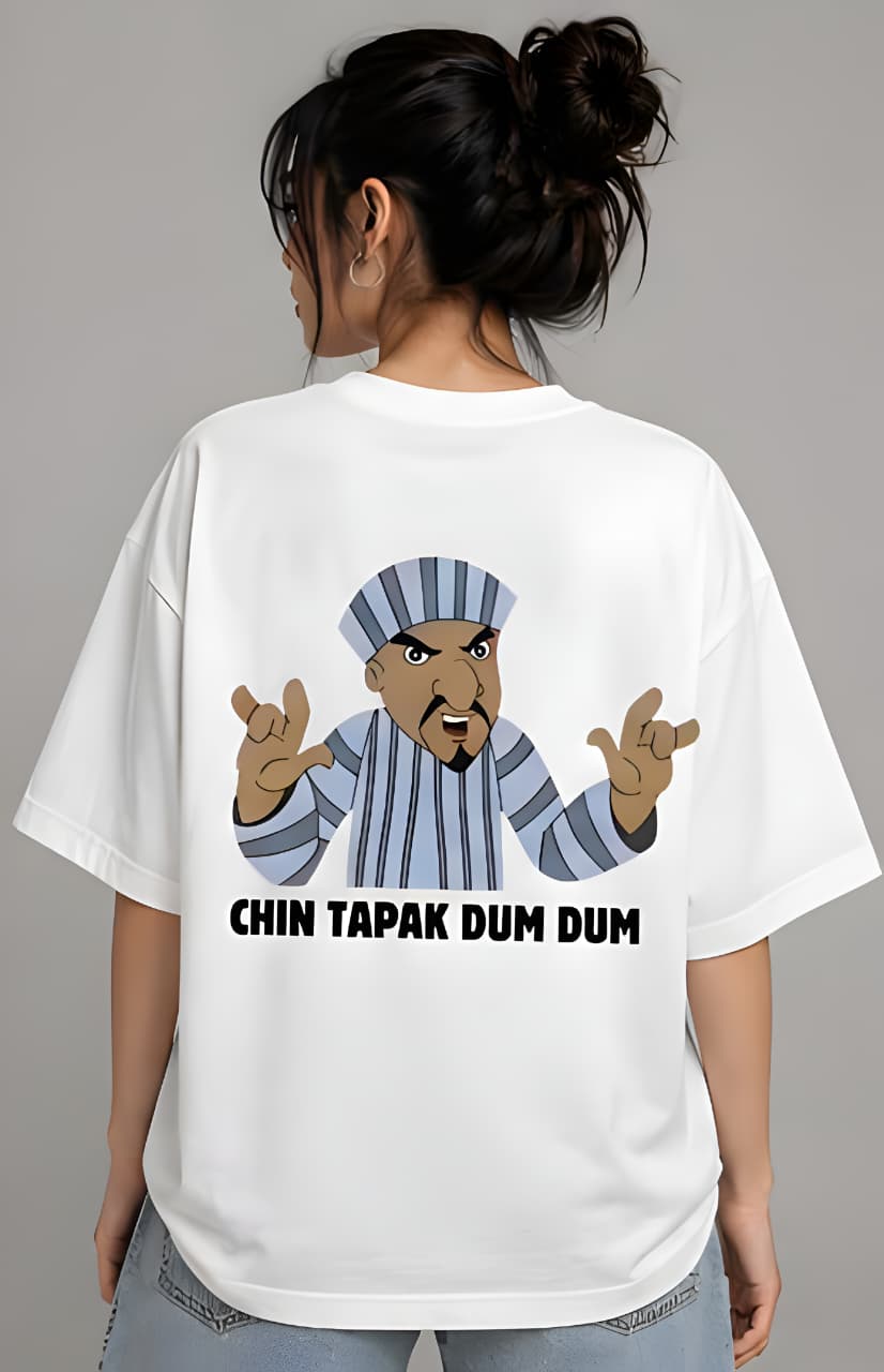Chin Tapak Dum Dum – Viral Meme Oversized Tee