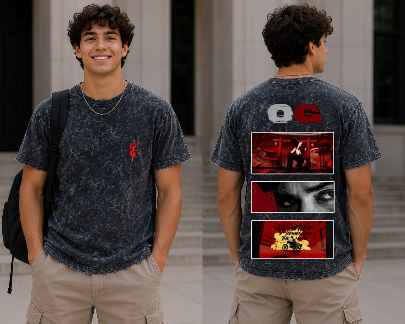 OG Acid Wash Oversized T-Shirt – Bold Anime Streetwear