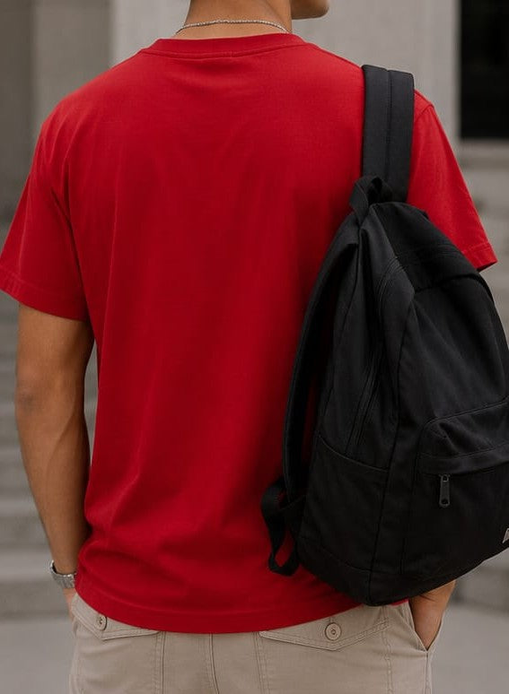 PLAIN RED OVERSIZED T-SHIRT