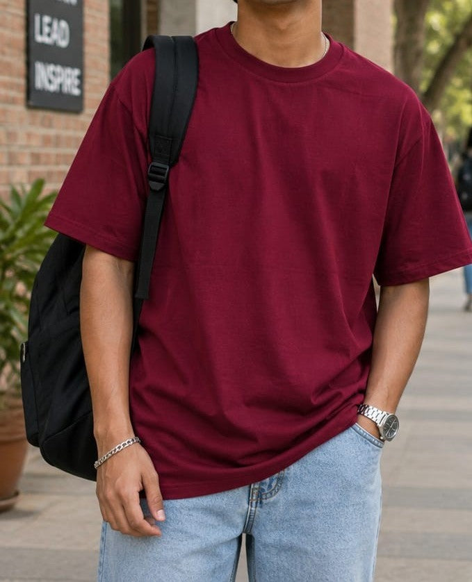 PLAIN OVERSIZED T-SHIRT
