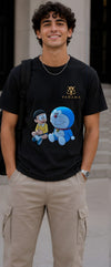 Doraemon & Nobita Graphic Oversized T-Shirt – Friendship Edition