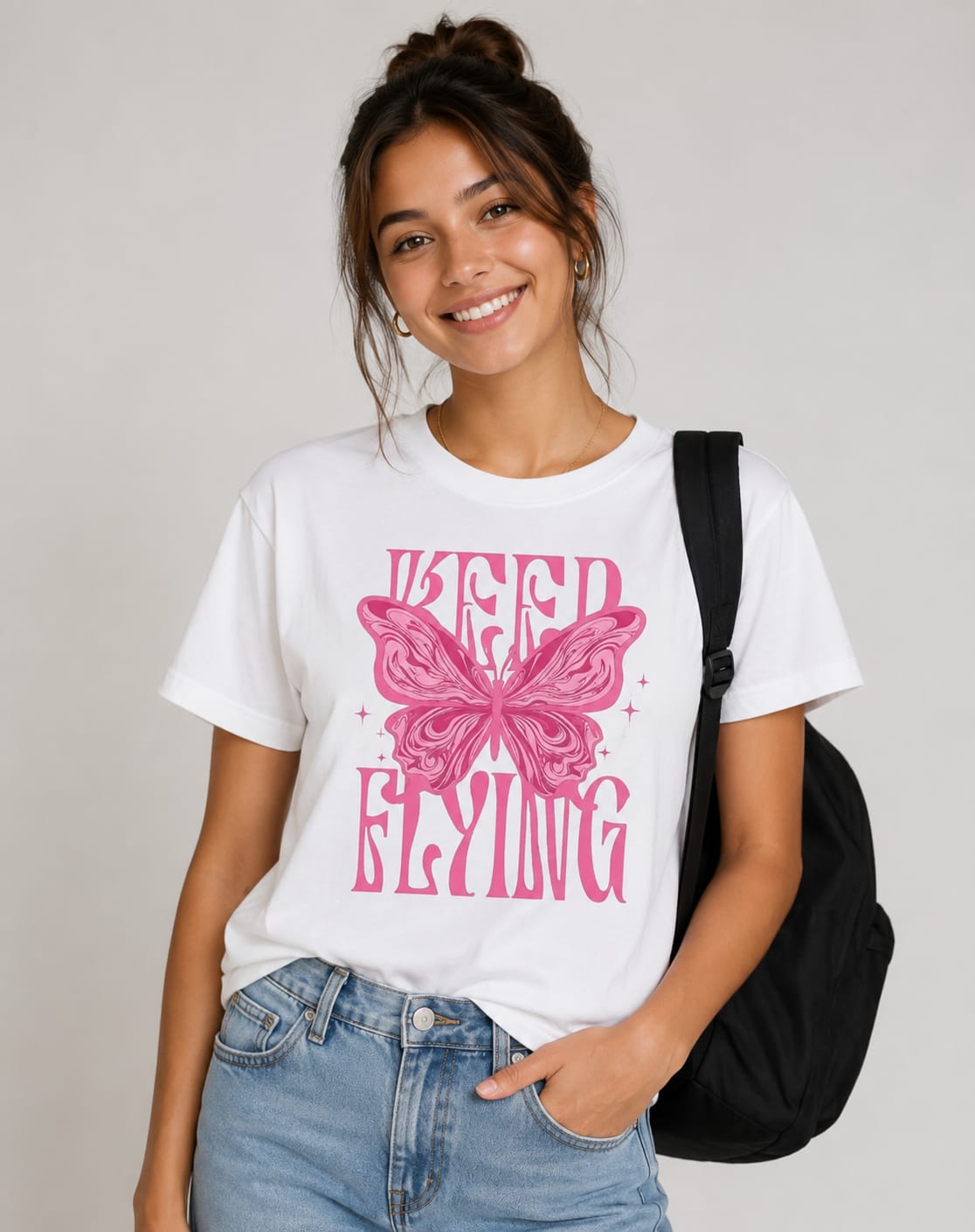 OVERSIZED T-SHIRT OF BUTTERFLY..