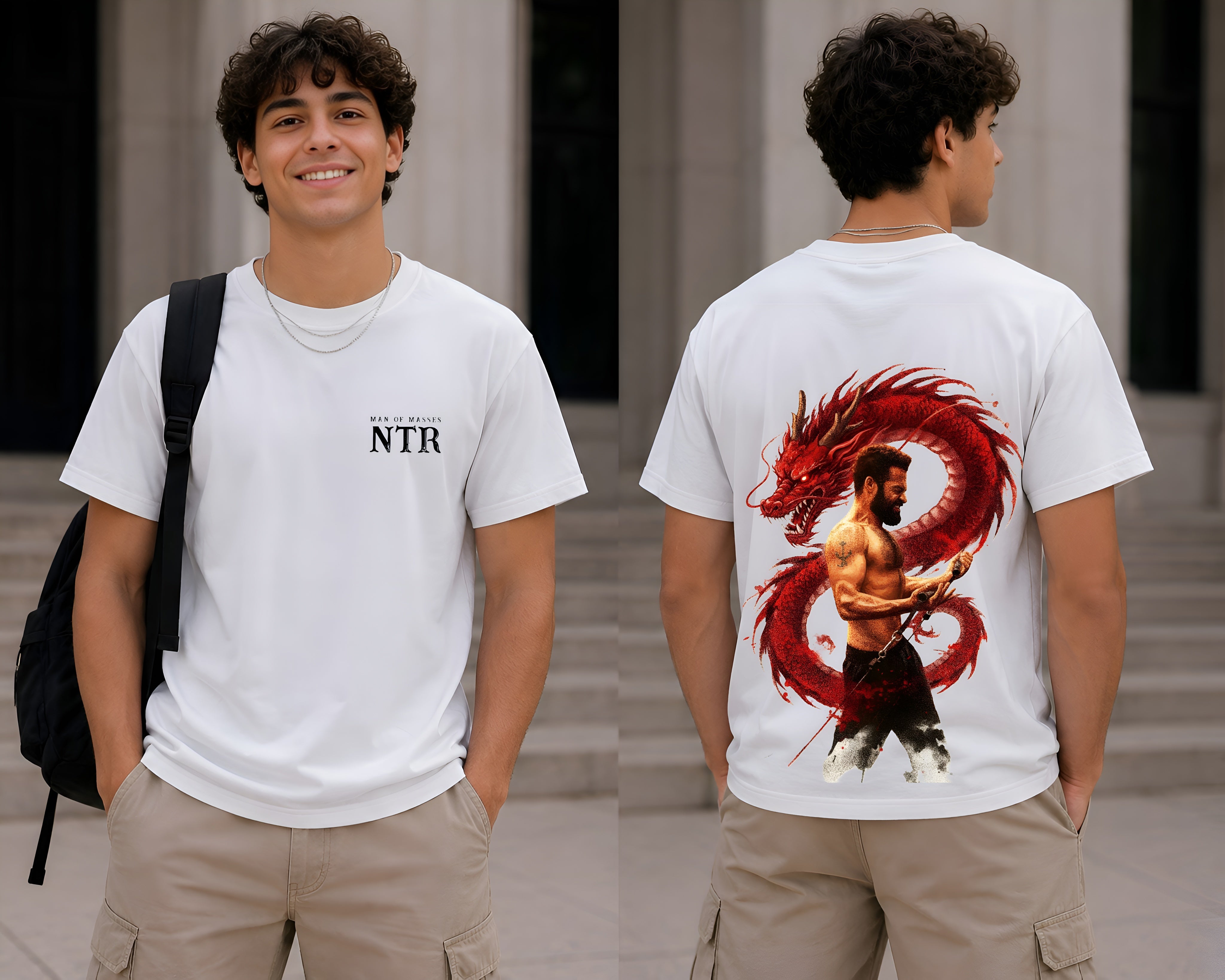 NTR – Man of Masses Oversized Graphic T-Shirt