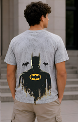 Batman Oversized Acid Wash T-Shirt