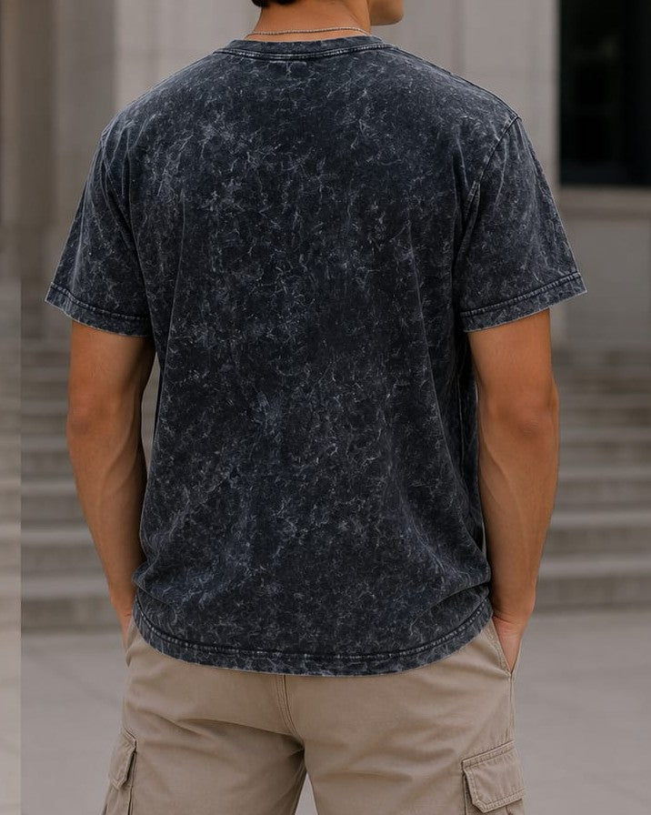 PLAIN BLACK ACID WASH