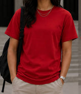 PLAIN RED OVERSIZED T-SHIRT