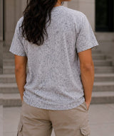 WHITE PLAIN ACID WASH T-SHIRT