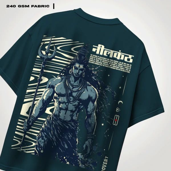 Mahadev Oversized Anime T-Shirt