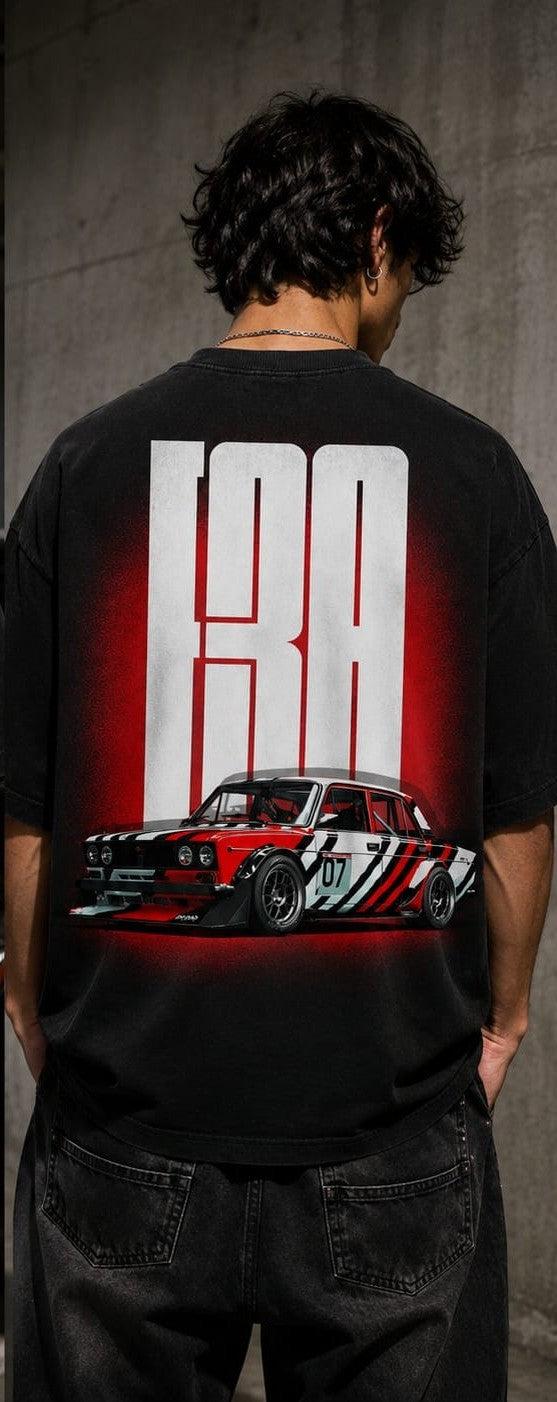 LADA CAR WITH ACID WASH T-SHIRT