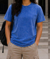 PLAIN ACID WASH T-SHIRT FOR BOYA AND GIRLS