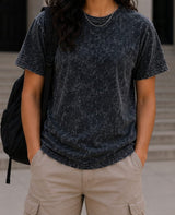 PLAIN BLACK ACID WASH