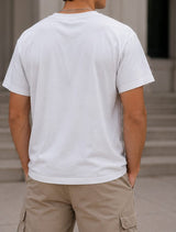 WHITE PLAIN OVERSIZED T-SHIRT