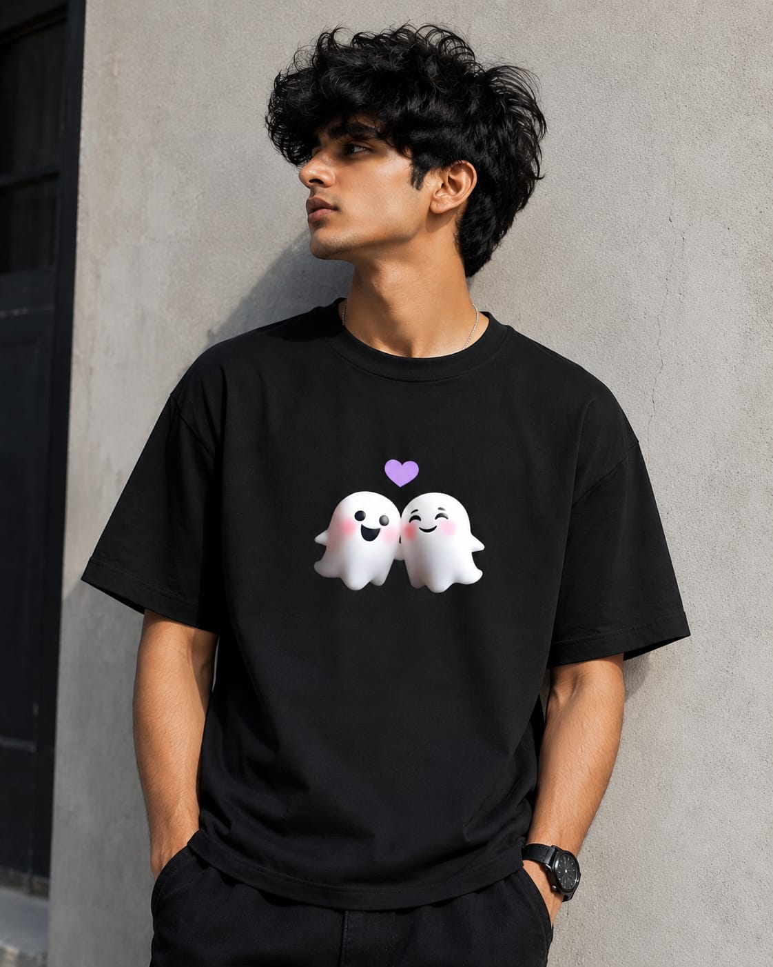 Ghost Love – Cute Minimal Graphic Tee