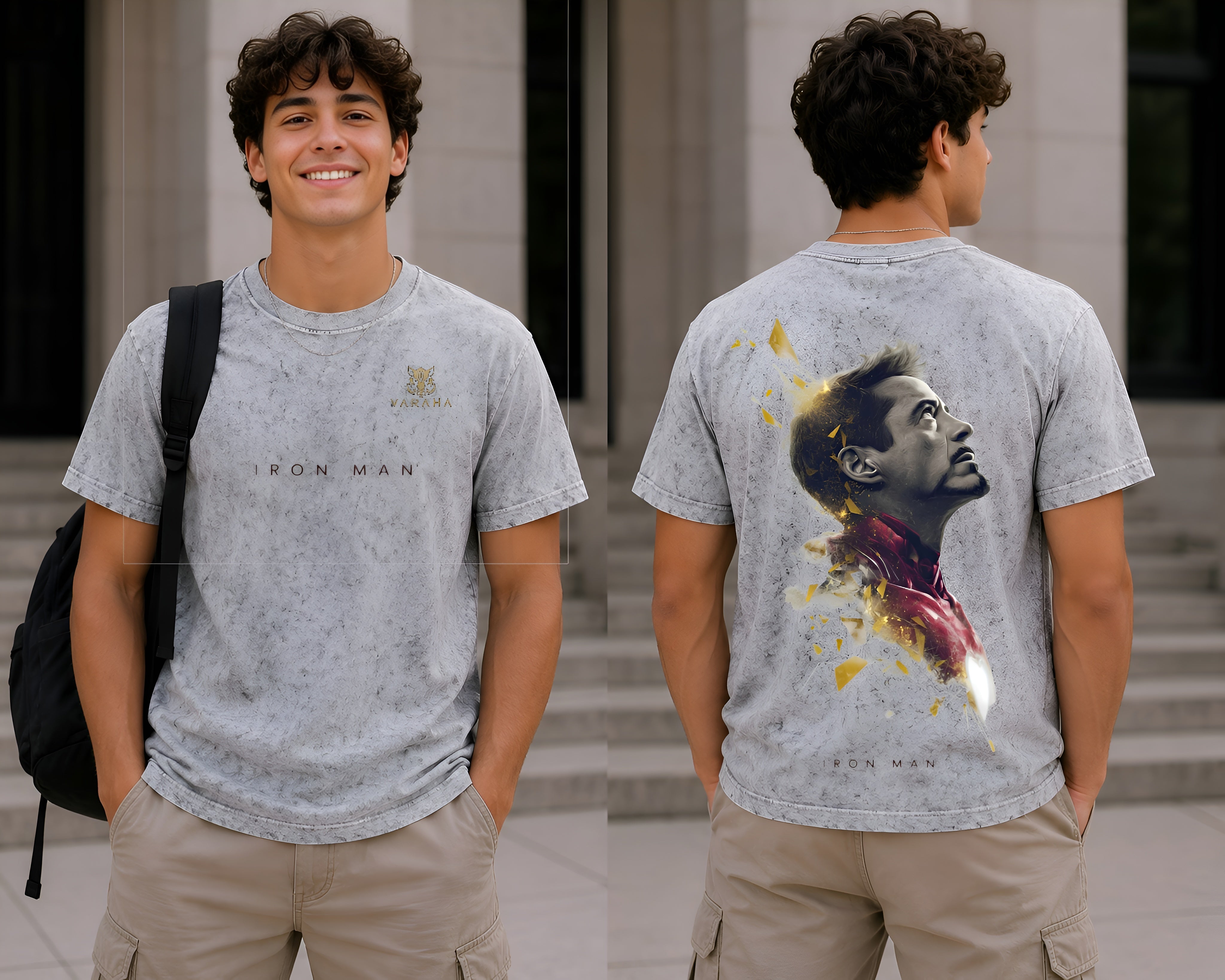 Iron Man – Tribute Acid Wash T-Shirt